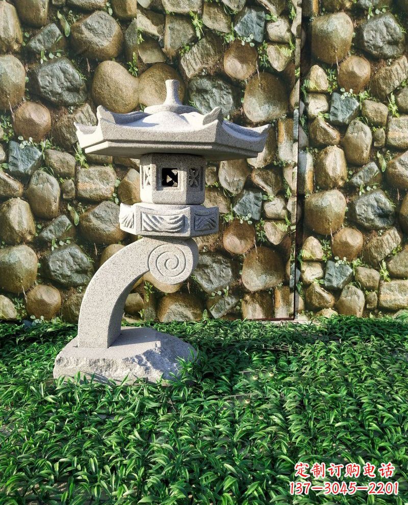 保定公园照明石灯笼