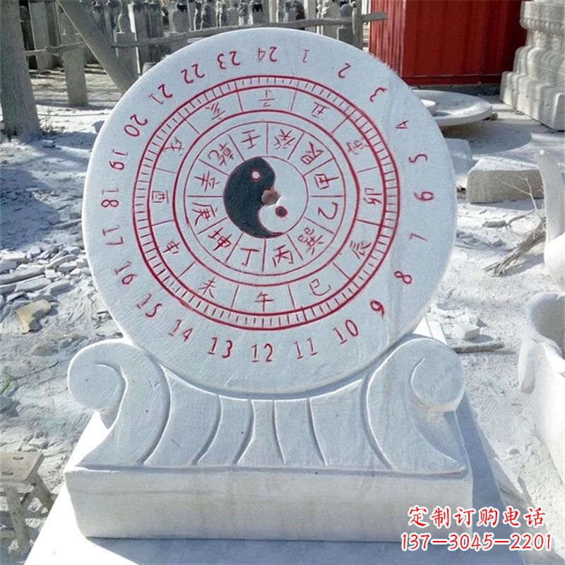 保定古代计时器日晷仪雕塑