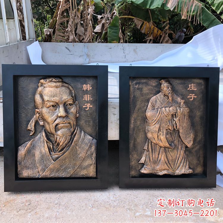 保定中领雕塑专业的古代历史名人头像雕塑定制
