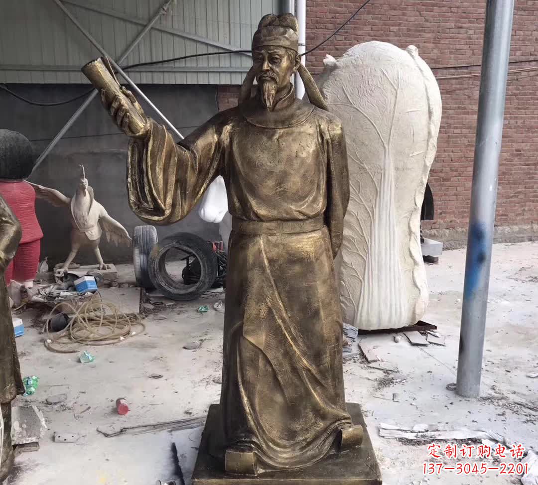 保定龙韵铜雕——歌颂古代大文豪李白