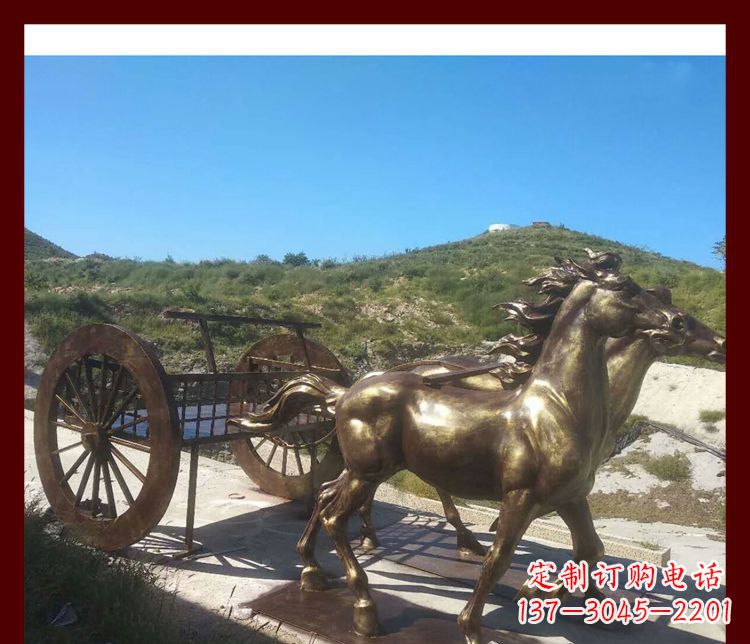 保定马车铜雕精美绝伦的古典魅力