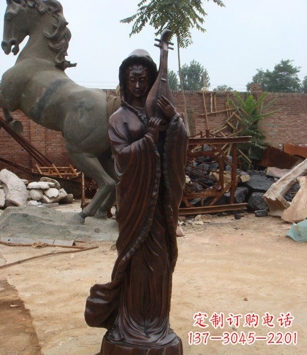保定中领雕塑丝滑美女铜雕