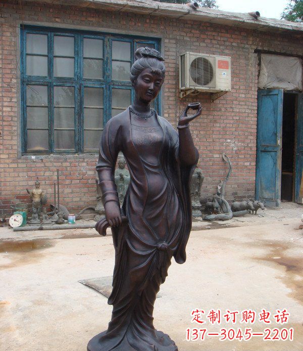 保定中领雕塑精美美女铜雕