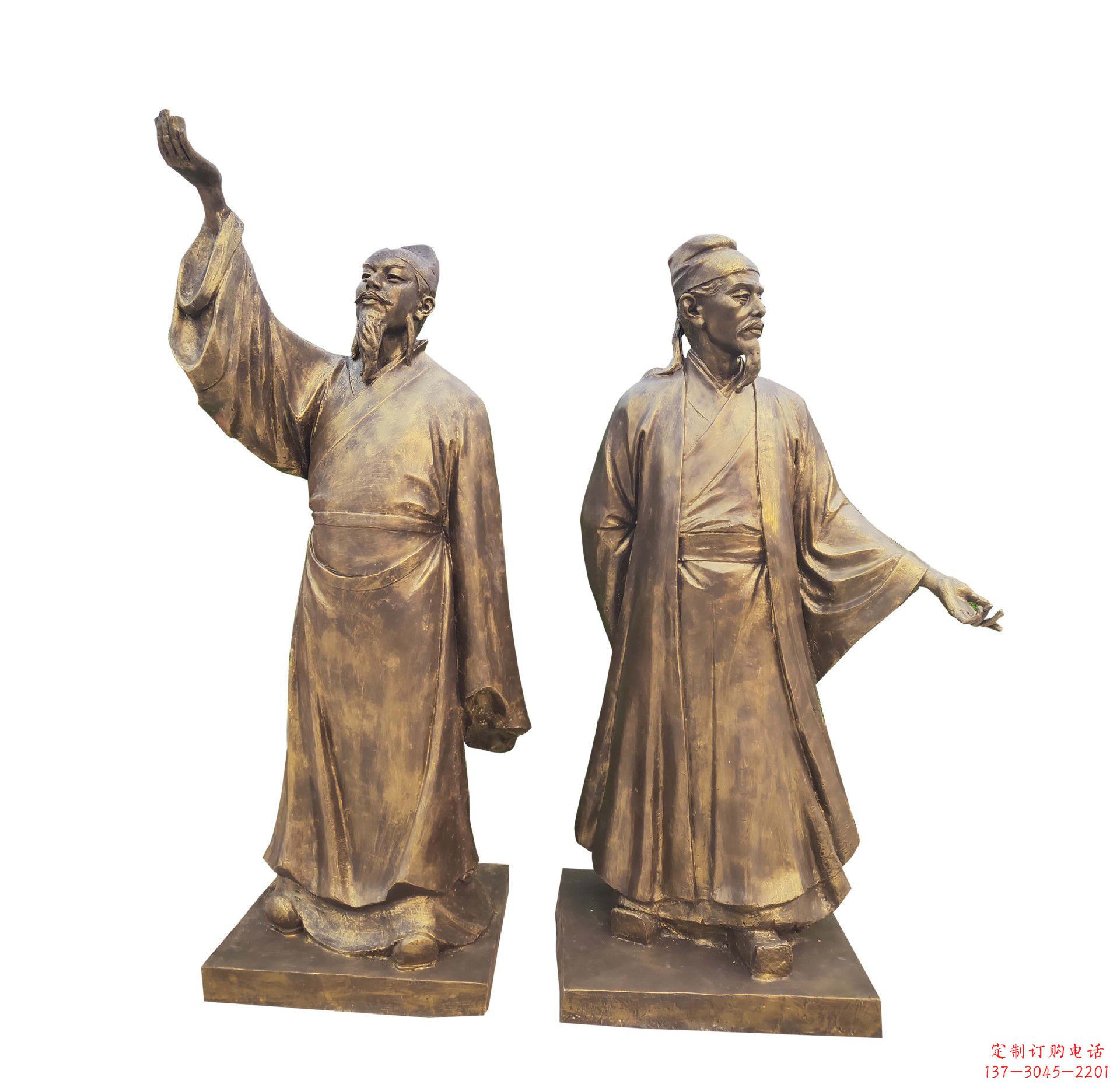 保定中领雕塑-传承古代文人雅士李白雕塑