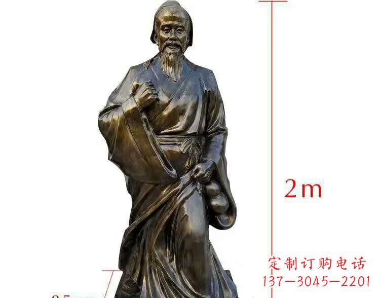 保定以华佗荣耀传承,新世代领雕塑华佗铜雕