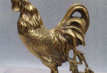 保定经典公鸡铜雕