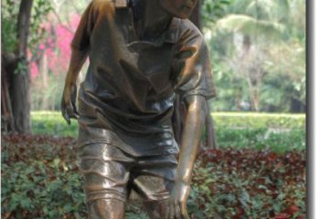 保定产品名称青春活力的男孩铜雕