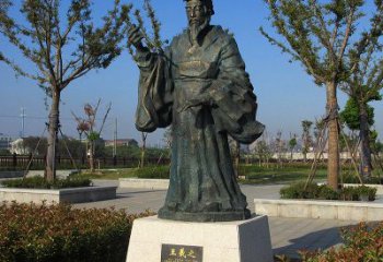 保定精美大师级铜雕——王羲之雕像