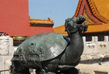 保定精美铜雕龙龟，给你公园独特色彩
