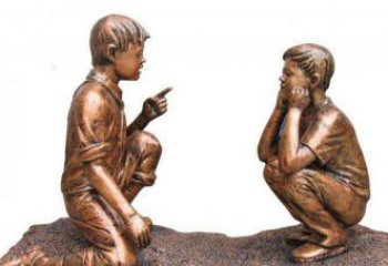 保定专业定制小品铜雕-尊贵的雕塑男孩