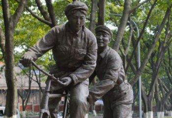 保定装饰你家园的自行车雕塑