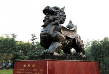 保定独角兽雕塑，释放公正之美