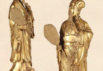 保定中领雕塑专业铸造诸葛亮铜雕