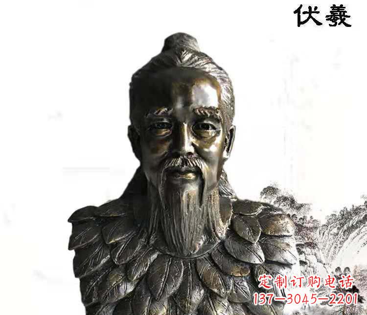 保定经典古神伏羲雕像,文化艺术绽放光芒