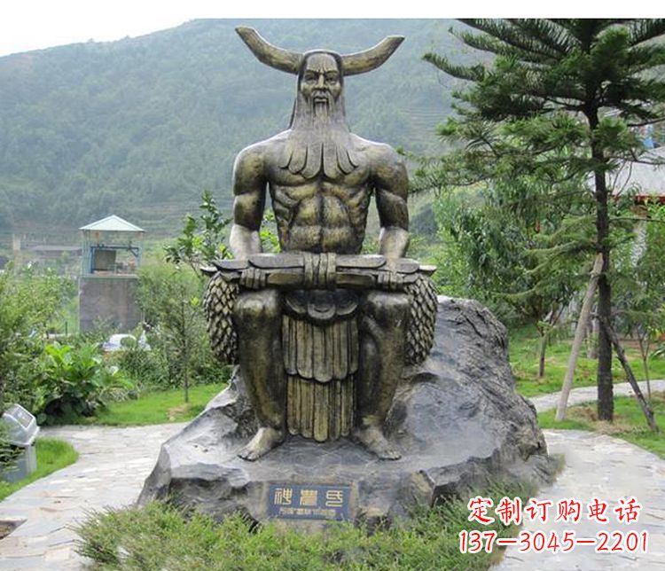 保定传承古代文明,为家居装饰点缀伏羲铜雕