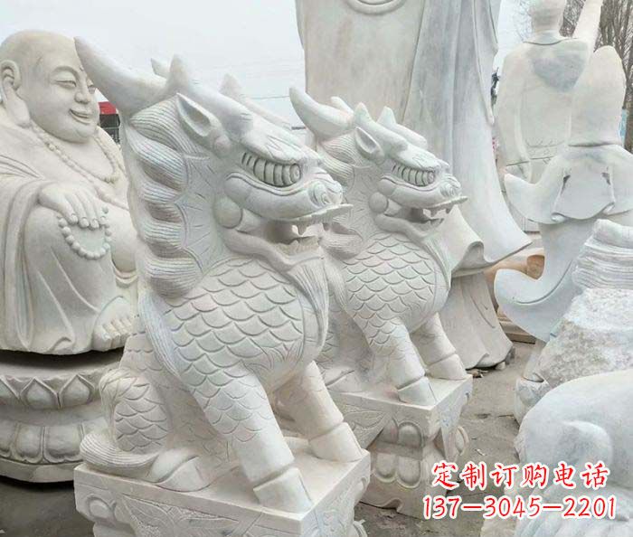 保定中领雕塑麒麟石雕:传承古典韵味