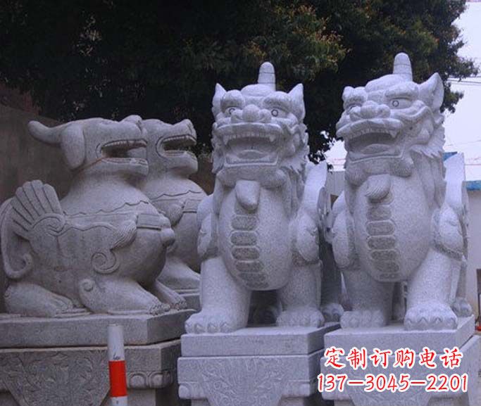 保定古典独角兽石雕