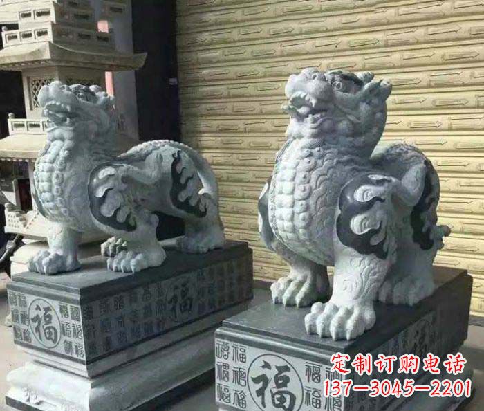 保定传承经典的古典貔貅石雕