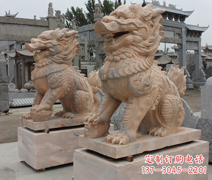 保定尊贵的古典麒麟雕塑