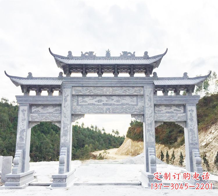 保定中领雕塑精美牌坊雕塑