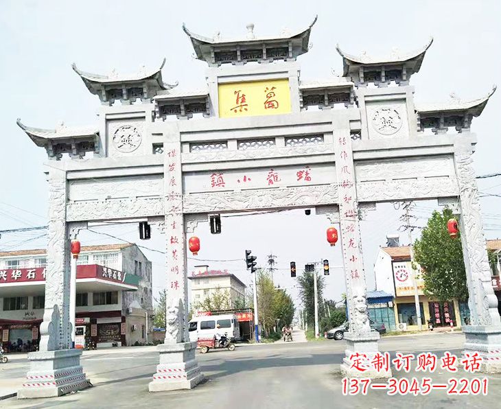 保定牌坊雕塑:传承古典文化,新的艺术精粹