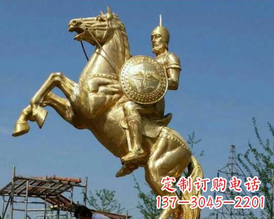 保定古罗马战士骑马铜雕——让你呈现最传统的骑士风采
