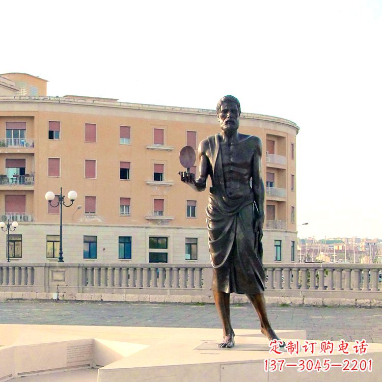 保定中领雕塑阿基米德经典雕塑，历久弥新！