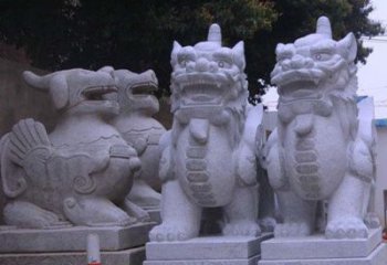 保定古典独角兽石雕