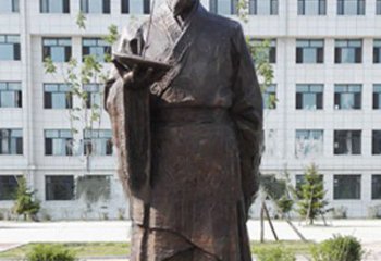 保定传承古代珍贵文化—祖冲之铜雕塑