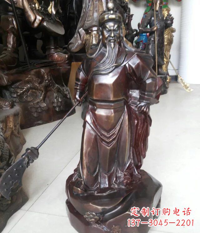 保定关公古代人物铜雕 (3)