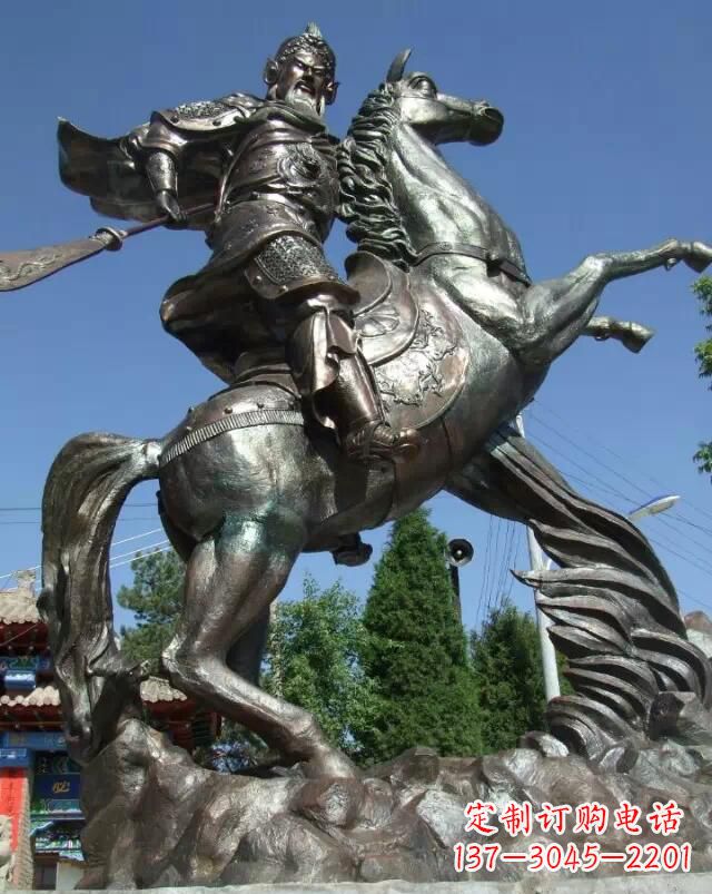 保定关公骑马雕塑