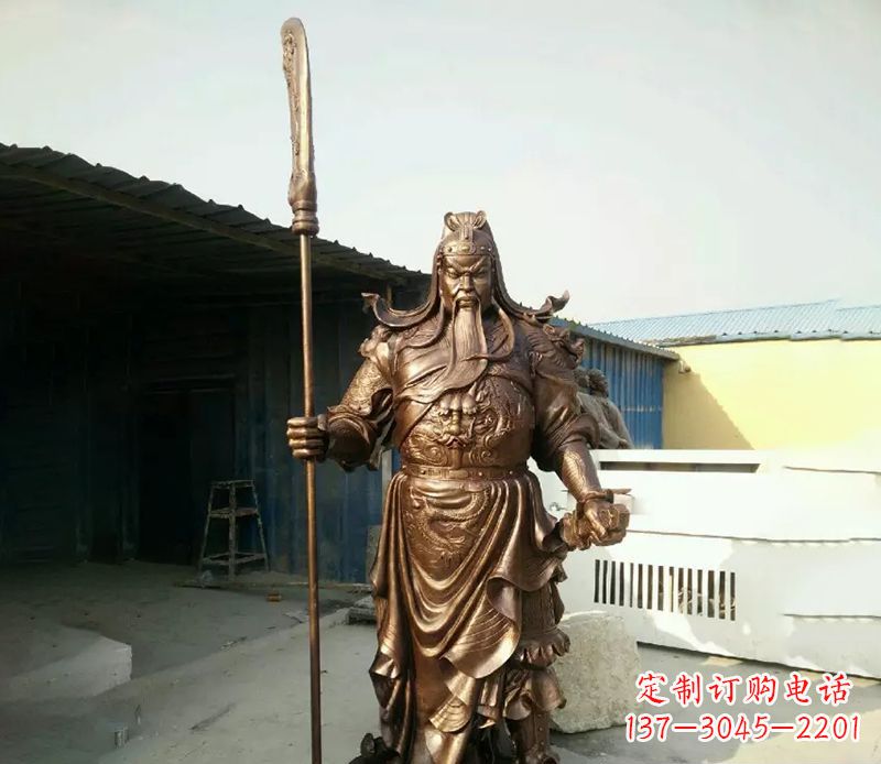 保定中领雕塑定制关公铜雕