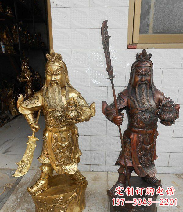 保定拥有历史韵味的关公武财神铜雕