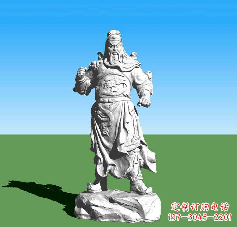 保定关云长关羽雕塑,让关羽永驻古代