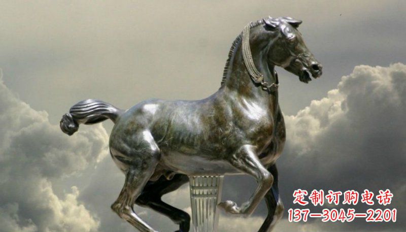 保定广场奔马景观铜雕