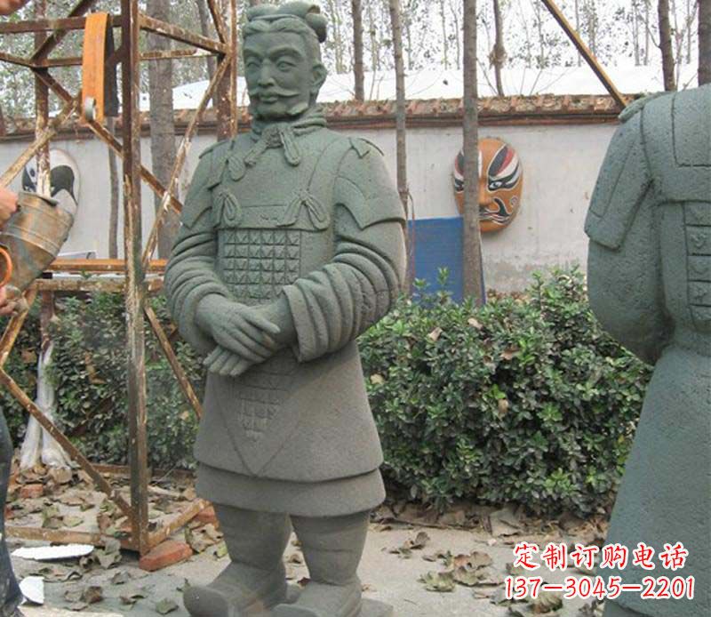 保定广场兵马俑石雕