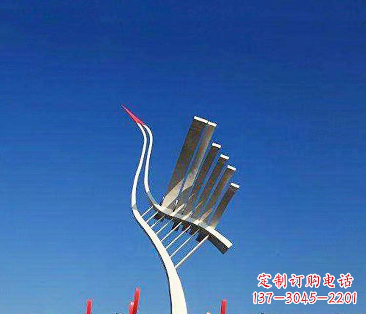 保定丹顶鹤景观雕塑,完美定制