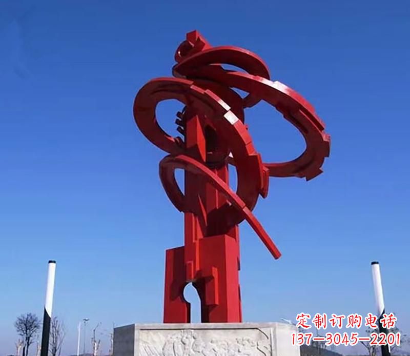 保定飘带不锈钢抽象雕塑