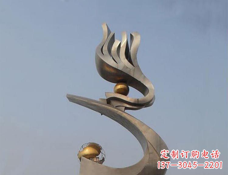 保定雅致艺术:不锈钢凤凰雕塑