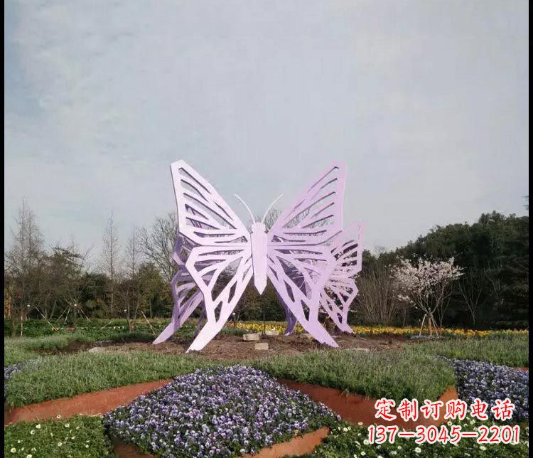 保定中领雕塑厂家精美不锈钢蝴蝶雕塑