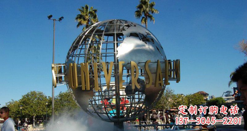 保定中领雕塑仿真不锈钢地球雕塑