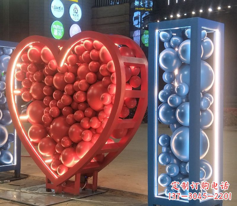 保定艺术级不锈钢字母雕塑