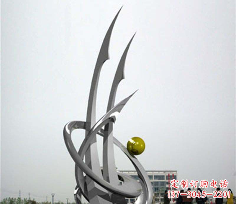 保定不锈钢帆船抽象雕塑