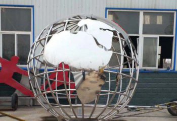 保定中领雕塑制作专业不锈钢地球仪景观雕塑