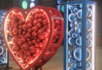 保定艺术级不锈钢字母雕塑