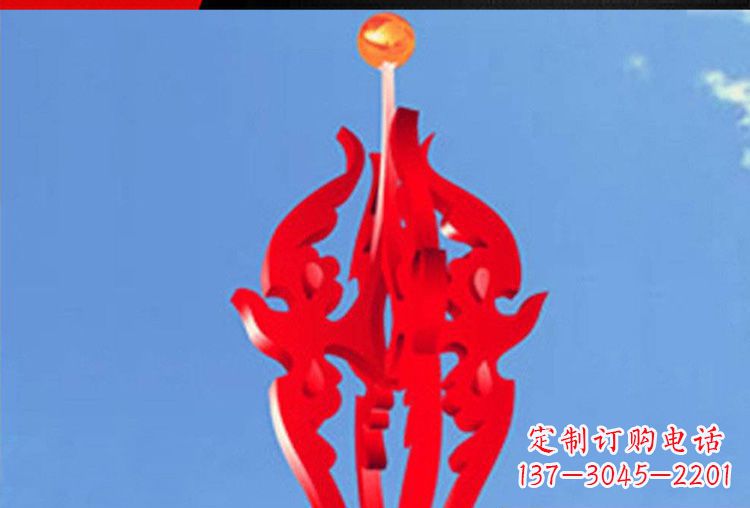 保定中领雕塑:唯美飘拂的不锈钢火苗雕塑