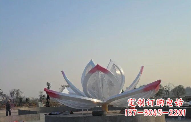 保定华丽的不锈钢莲花雕塑