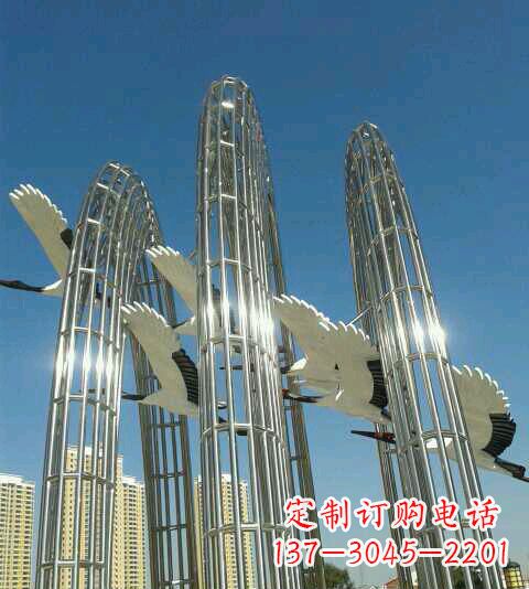 保定高级不锈钢镂空雄鹰雕塑