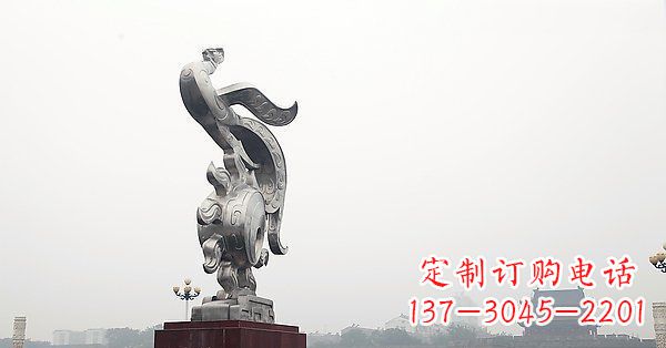 保定炫丽凤凰,景观雕塑精美绝伦