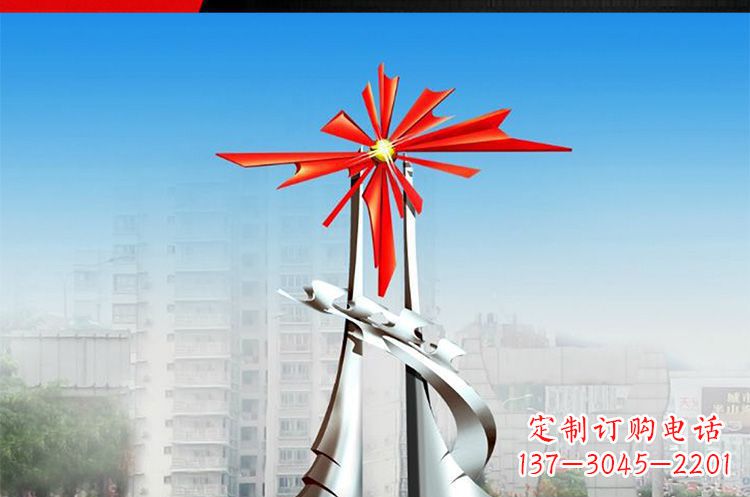 保定令人叹为观止的牡丹景观雕塑